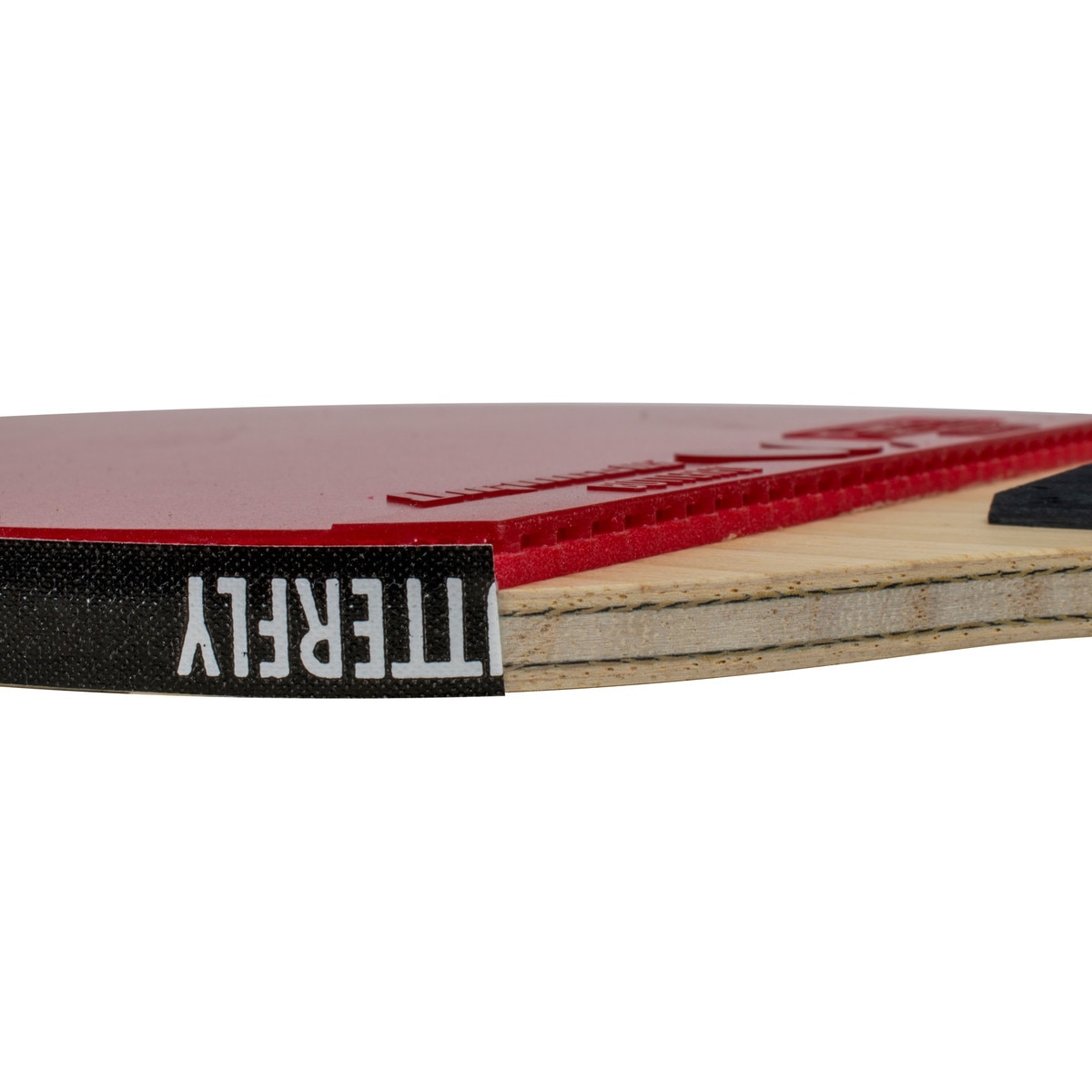 Butterfly Jiangjun Pro-Line Table Tennis Racket: Handle Side Profile